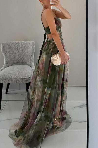Estrella – Betoverende Maxi-jurk met Bloemenprint