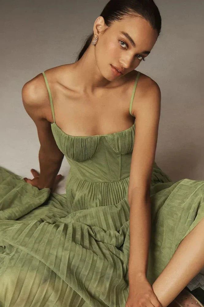 Midi-jurk Amber - Groen