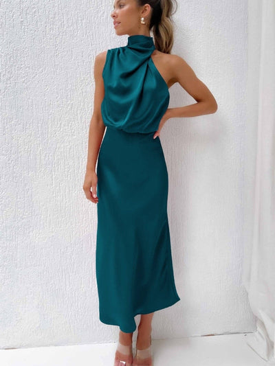 Guusje | Luxe Zijden Jurk met Flatterende Pasvorm
